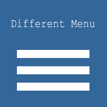 Different Menu Plugin